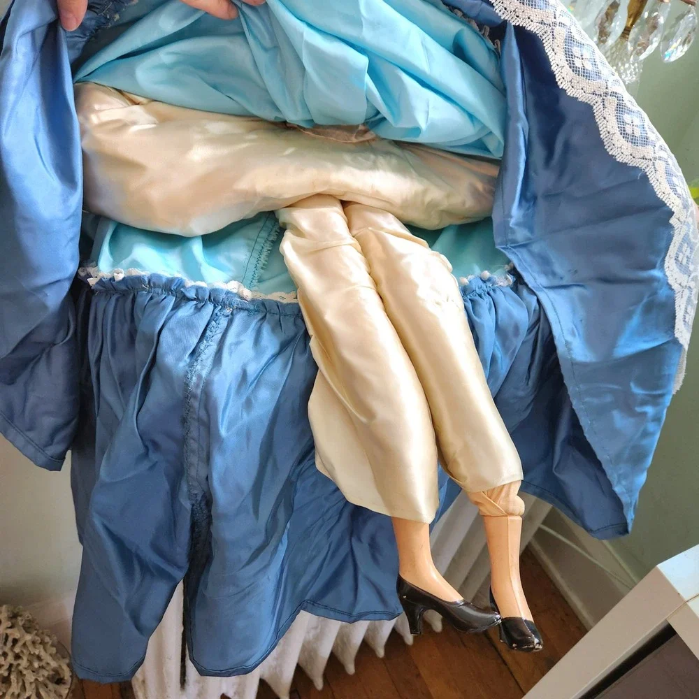 Antique French Boudoir Doll Large Composition Face‎ Art Deco Hollywood Regency - Picture 6 of 12